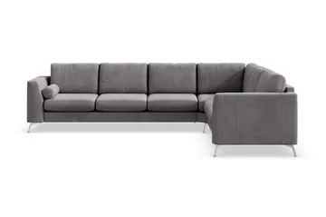 Ocean Lyx 5-sits Vändbar L-formad Hörnsoffa i Manchester - Mörkgrå - Products - Möbler - Soffa - Hörnsoffa