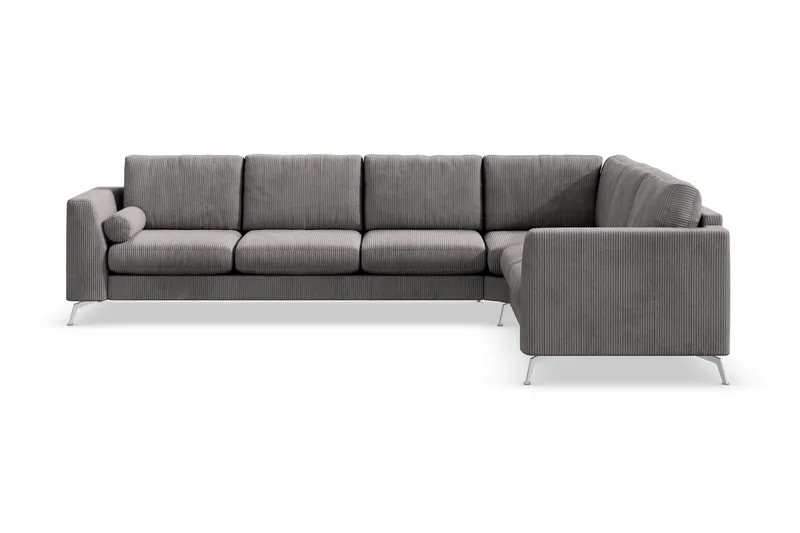 Ocean Lyx 5-sits Vändbar L-formad Hörnsoffa i Manchester - Mörkgrå - Products - Möbler - Soffa - Hörnsoffa