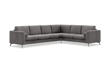 Ocean Lyx 5-sits Vändbar L-formad Hörnsoffa i Manchester - Mörkgrå - Products - Möbler - Soffa - Hörnsoffa