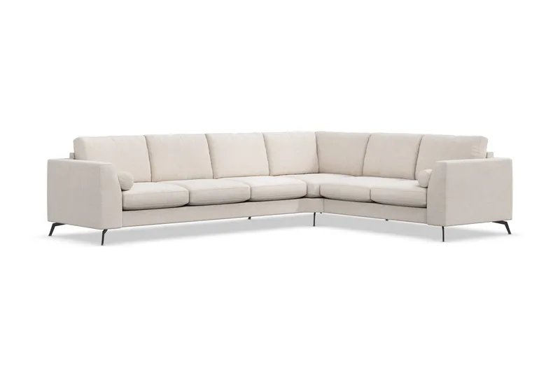 Ocean Lyx 5-sits Vändbar L-formad Hörnsoffa i Tyg - Beige - Products - Möbler - Soffa - Hörnsoffa