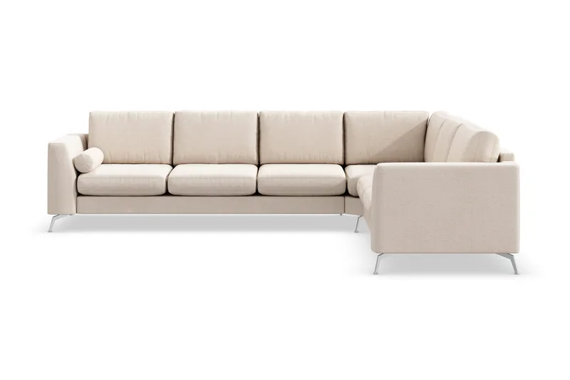 Ocean Lyx 5-sits Vändbar L-formad Hörnsoffa i Tyg - Beige - Products - Möbler - Soffa - Hörnsoffa