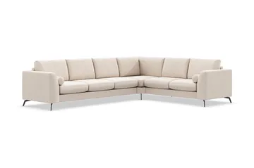 Ocean Lyx 5-sits Vändbar L-formad Hörnsoffa i Tyg - Beige - Products - Möbler - Soffa - Hörnsoffa