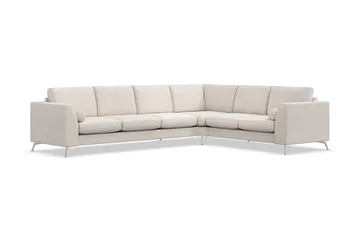 Ocean Lyx 5-sits Vändbar L-formad Hörnsoffa i Tyg - Beige - Products - Möbler - Soffa - Hörnsoffa