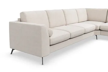 Ocean Lyx 5-sits Vändbar L-formad Hörnsoffa i Tyg - Beige - Products - Möbler - Soffa - Hörnsoffa