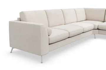 Ocean Lyx 5-sits Vändbar L-formad Hörnsoffa i Tyg - Beige - Products - Möbler - Soffa - Hörnsoffa