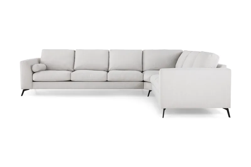 Ocean Lyx 5-sits Vändbar L-formad Hörnsoffa i Tyg - Ljusgrå - Products - Möbler - Soffa - Hörnsoffa