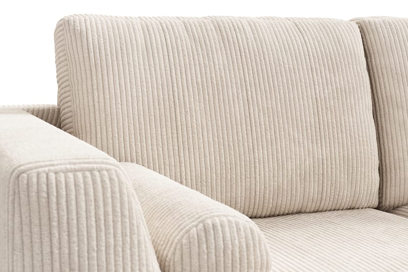 Ocean Lyx 6-sits Högervänd U-formad Soffa med Divan och Schäslong + Fotpall i Manchester - Beige - Products - Möbler - Soffa - U-soffa