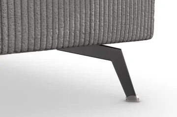 Ocean Lyx 6-sits Högervänd U-formad Soffa med Divan och Schäslong + Fotpall i Manchester - Mörkgrå - Products - Möbler - Soffa - U-soffa