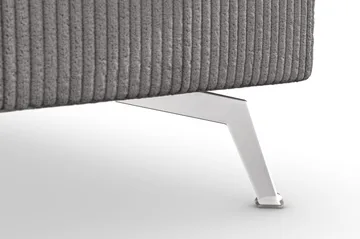 Ocean Lyx 6-sits Högervänd U-formad Soffa med Divan och Schäslong + Fotpall i Manchester - Mörkgrå - Products - Möbler - Soffa - U-soffa