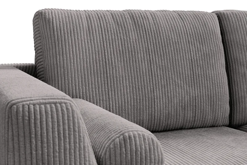 Ocean Lyx 6-sits Högervänd U-formad Soffa med Divan och Schäslong + Fotpall i Manchester - Mörkgrå - Products - Möbler - Soffa - U-soffa