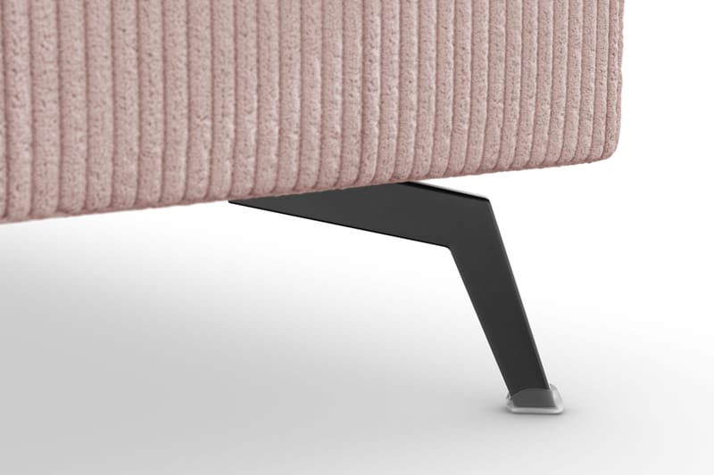 Ocean Lyx 6-sits Högervänd U-formad Soffa med Divan och Schäslong + Fotpall i Manchester - Rosa - Products - Möbler - Soffa - U-soffa