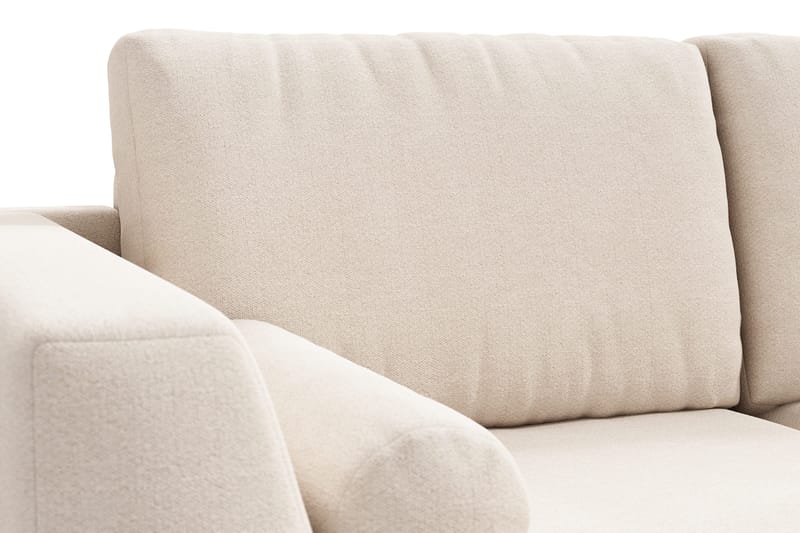 Ocean Lyx 6-sits Högervänd U-formad Soffa med Divan och Schäslong + Fotpall i Tyg - Beige - Products - Möbler - Soffa - U-soffa