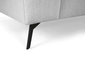 Ocean Lyx 6-sits Högervänd U-formad Soffa med Divan och Schäslong + Fotpall i Tyg - Grå - Products - Möbler - Soffa - U-soffa