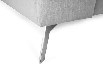 Ocean Lyx 6-sits Högervänd U-formad Soffa med Divan och Schäslong + Fotpall i Tyg - Grå - Products - Möbler - Soffa - U-soffa