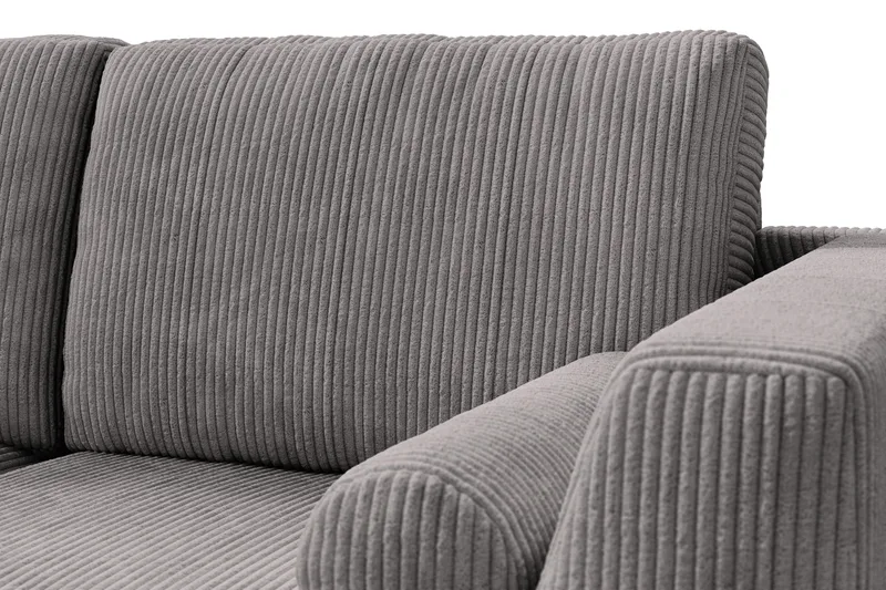 Ocean Lyx 6-sits Vänstervänd U-formad Soffa med Divan och Schäslong + Fotpall i Manchester - Mörkgrå - Products - Möbler - Soffa - U-soffa