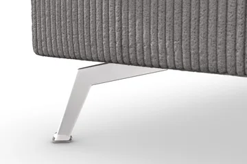 Ocean Lyx 6-sits Vänstervänd U-formad Soffa med Divan och Schäslong + Fotpall i Manchester - Mörkgrå - Products - Möbler - Soffa - U-soffa