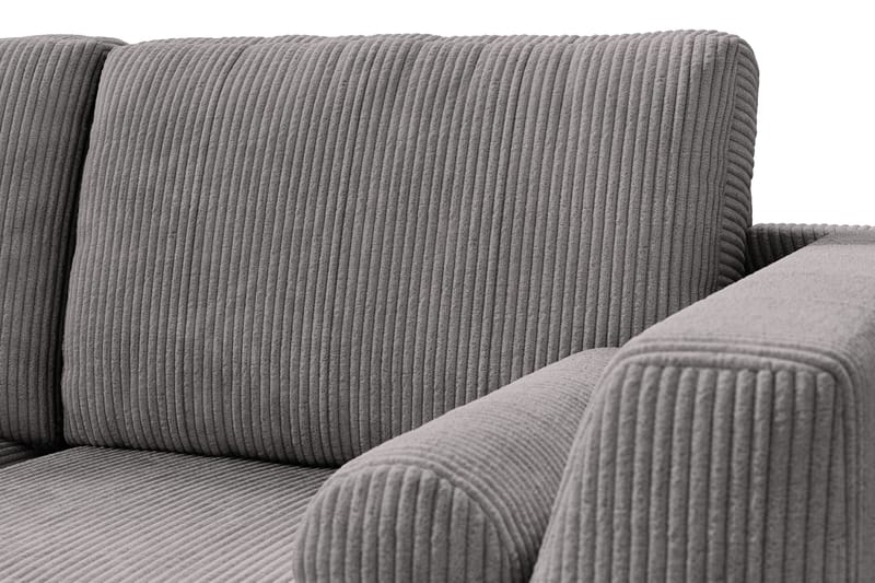 Ocean Lyx 6-sits Vänstervänd U-formad Soffa med Divan och Schäslong + Fotpall i Manchester - Mörkgrå - Products - Möbler - Soffa - U-soffa