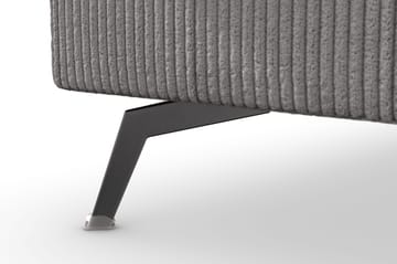Ocean Lyx 6-sits Vänstervänd U-formad Soffa med Divan och Schäslong + Fotpall i Manchester - Mörkgrå - Products - Möbler - Soffa - U-soffa