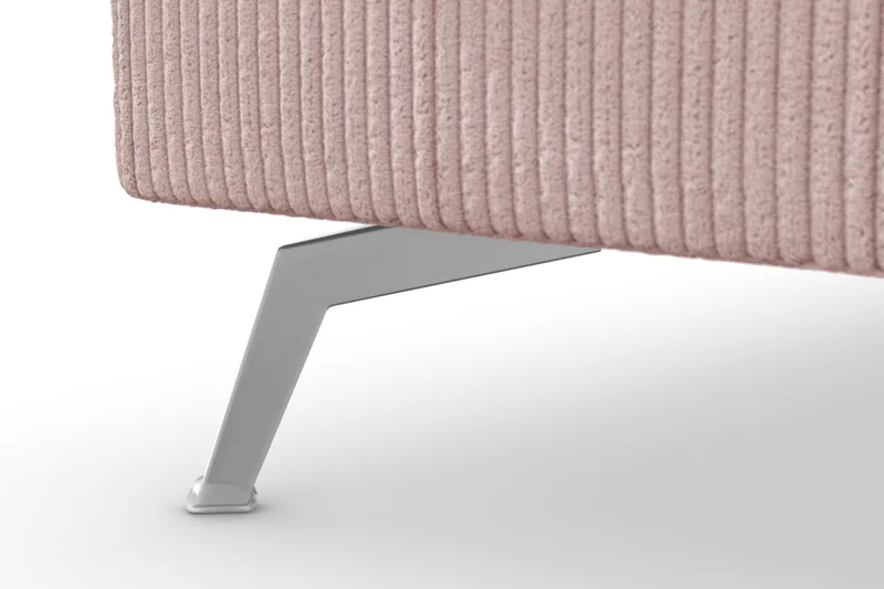Ocean Lyx 6-sits Vänstervänd U-formad Soffa med Divan och Schäslong + Fotpall i Manchester - Rosa - Products - Möbler - Soffa - U-soffa