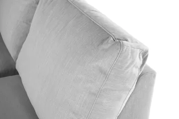 Ocean Lyx 6-sits Vänstervänd U-formad Soffa med Divan och Schäslong + Fotpall i Tyg - Grå - Products - Möbler - Soffa - U-soffa