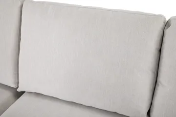 Ocean Lyx 6-sits Vänstervänd U-formad Soffa med Divan och Schäslong + Fotpall i Tyg - Ljusgrå - Products - Möbler - Soffa - U-soffa