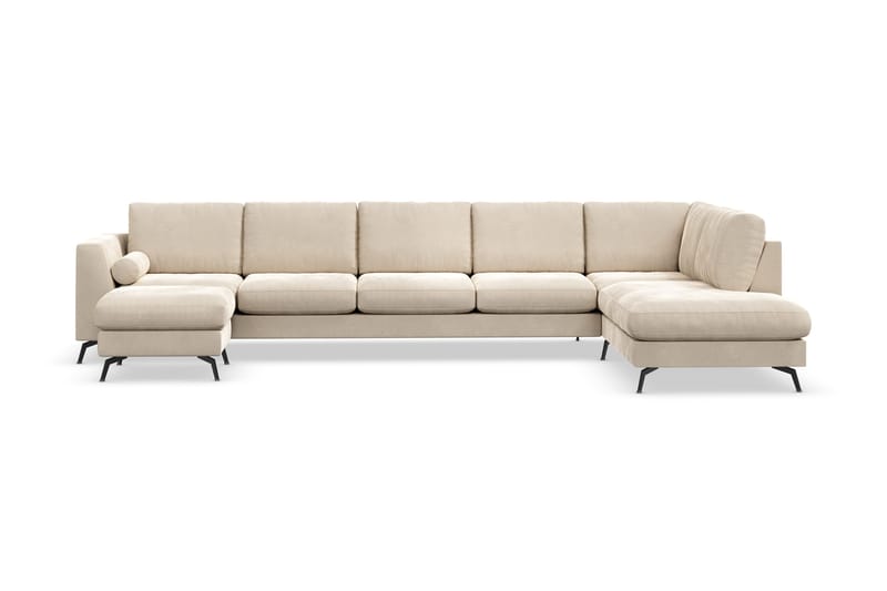 Ocean Lyx U-soffa med Schäslong Höger - Beige - Products - Möbler - Soffa - U-soffa