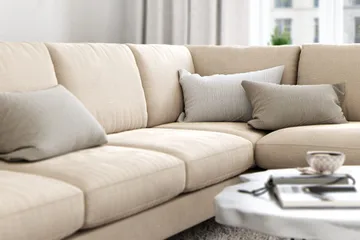 Ocean Lyx U-soffa med Schäslong Höger - Beige - Products - Möbler - Soffa - U-soffa