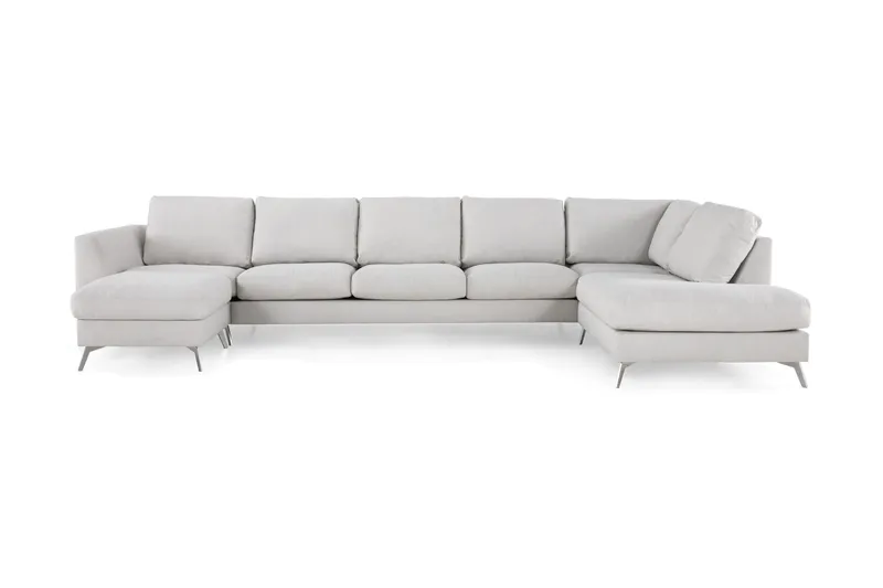 Ocean Lyx U-soffa med Schäslong Höger - Linnebeige - Products - Möbler - Soffa - U-soffa