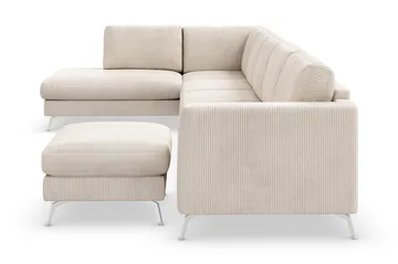 Ocean Lyx U-soffa med Schäslong Vänster - Beige - Products - Möbler - Soffa - U-soffa