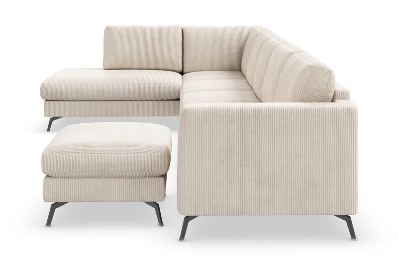 Ocean Lyx U-soffa med Schäslong Vänster - Beige - Products - Möbler - Soffa - U-soffa