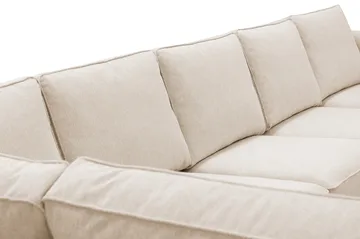 Optus 6-sits U-soffa med Divan och schäslong höger - Beige - Products - Möbler - Soffa - U-soffa