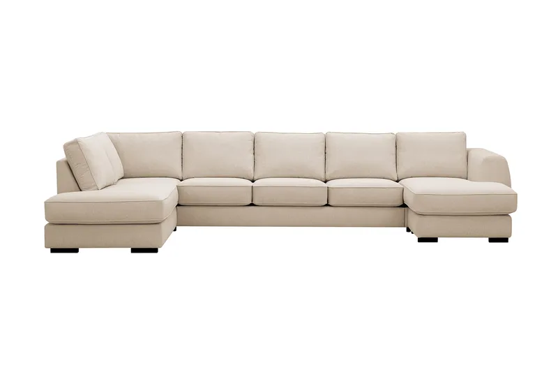 Optus 6-sits U-soffa med Divan och schäslong höger - Beige - Products - Möbler - Soffa - U-soffa