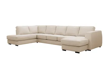 Optus 6-sits U-soffa med Divan och schäslong höger - Beige - Products - Möbler - Soffa - U-soffa