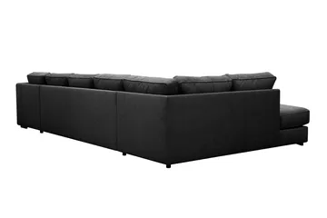 Optus 6-sits U-soffa med Divan och schäslong höger - Svart - Products - Möbler - Soffa - U-soffa