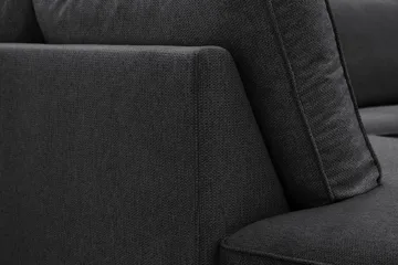 Optus 6-sits U-soffa med Divan och schäslong höger - Svart - Products - Möbler - Soffa - U-soffa