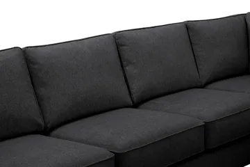 Optus 6-sits U-soffa med Divan och schäslong vänster - Svart - Products - Möbler - Soffa - U-soffa