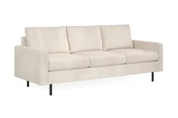 Peppe 3-sits Manchestersoffa - Beige - Products - Möbler - Soffa - 3 sits soffa