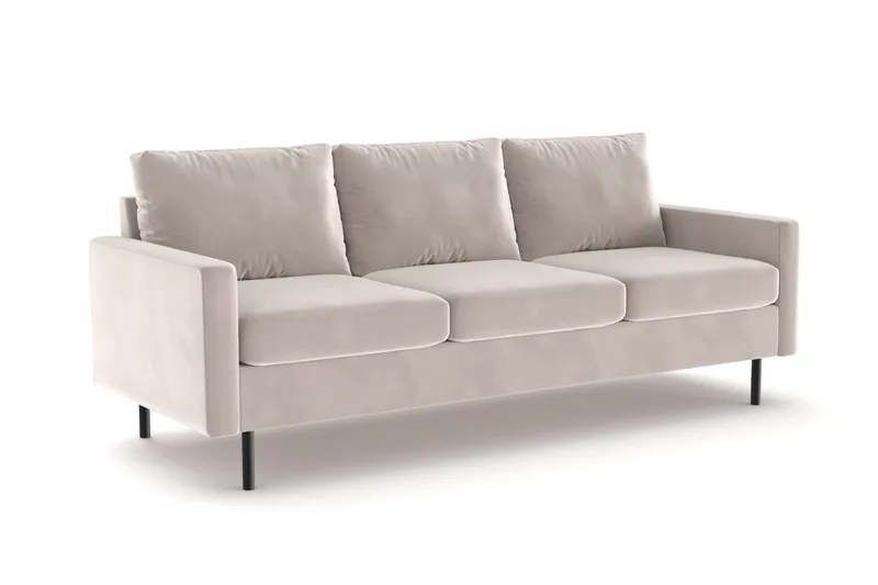 Peppe 3-sits Manchestersoffa - Beige - Products - Möbler - Soffa - 3 sits soffa