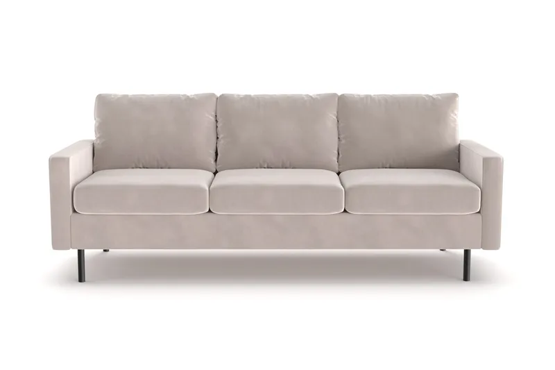 Peppe 3-sits Manchestersoffa - Beige - Products - Möbler - Soffa - 3 sits soffa