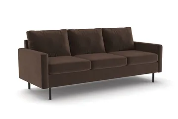 Peppe 3-sits Manchestersoffa - Brun - Products - Möbler - Soffa - 3 sits soffa