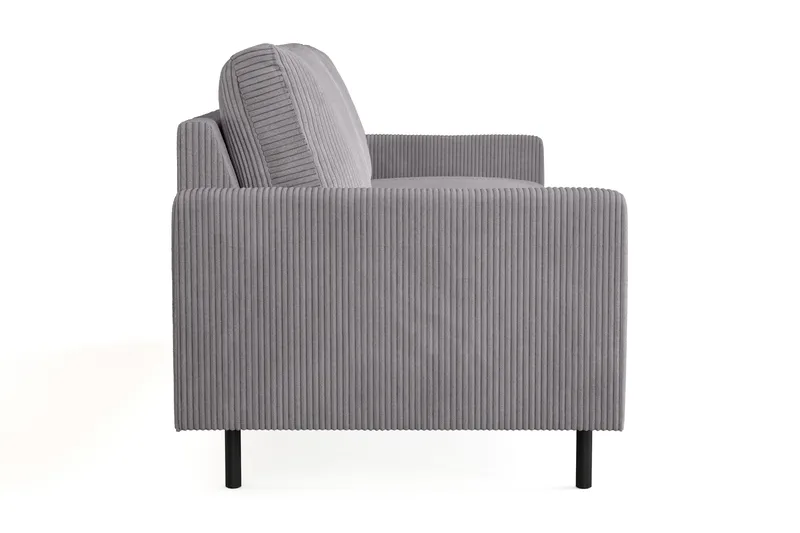 Peppe 3-sits Manchestersoffa - Grå - Products - Möbler - Soffa - 3 sits soffa