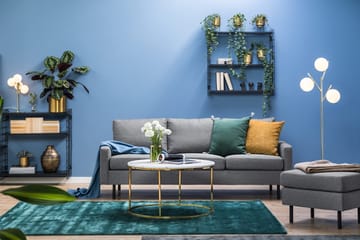 Peppe 3-sits Tygsoffa - Ljusgrå - Products - Möbler - Soffa - 3 sits soffa