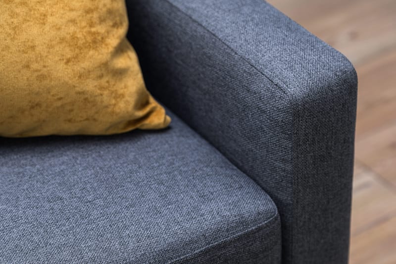 Peppe 3-sits Tygsoffa - Mörkgrå - Products - Möbler - Soffa - 3 sits soffa