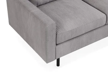 Peppe Soffgrupp 3-sits Soffa + Fåtölj + Fotpall i Manchester - Grå - Products - Möbler - Soffa - Soffgrupp