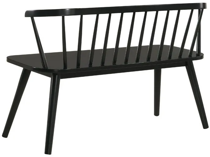 Pinnsoffa svart Bobby - Svart - Products - Möbler - Soffa - Kökssoffa & pinnsoffa