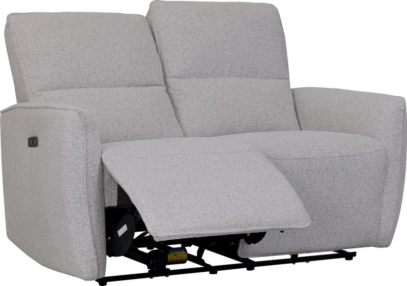 Reclinersoffa 2-sits elektrisk ställbar - Bouclè - Ljusgrå - Products - Möbler - Soffa - Biosoffa & reclinersoffa