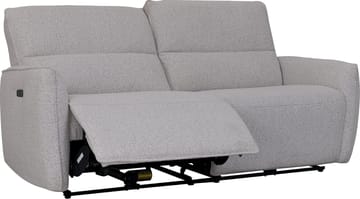 Reclinersoffa 3-sits - Ljus bouclè - Eldriven - Ljusgrå - Products - Möbler - Soffa - Biosoffa & reclinersoffa