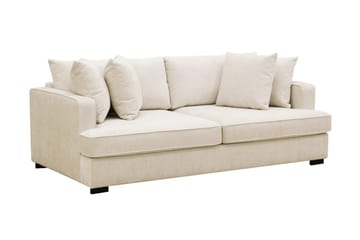 Rossita 3-sits Djup Soffa i Chenille - Beige - Products - Möbler - Soffa - 3 sits soffa