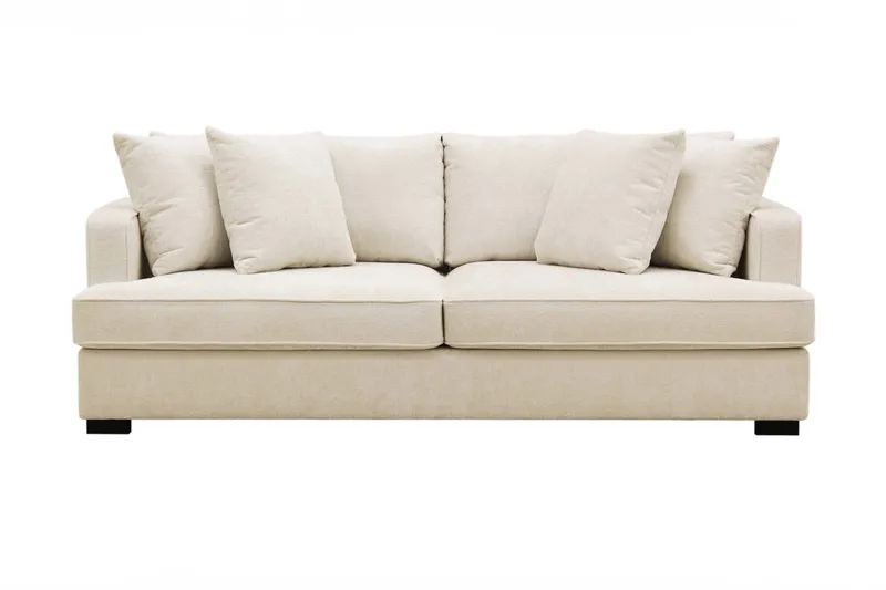 Rossita 3-sits Djup Soffa i Chenille, Beige