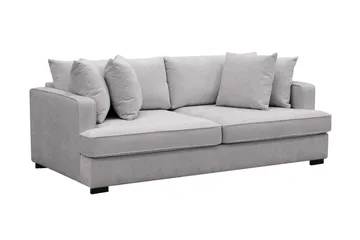 Rossita 3-sits Djup Soffa i Chenille - Ljus Grå - Products - Möbler - Soffa - 3 sits soffa